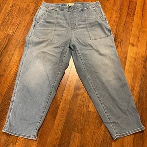 Madewell size XL Pull-On Relaxed Jeans in Bellview Wash